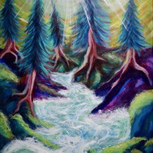 I Go Where the River Flows Artist Original