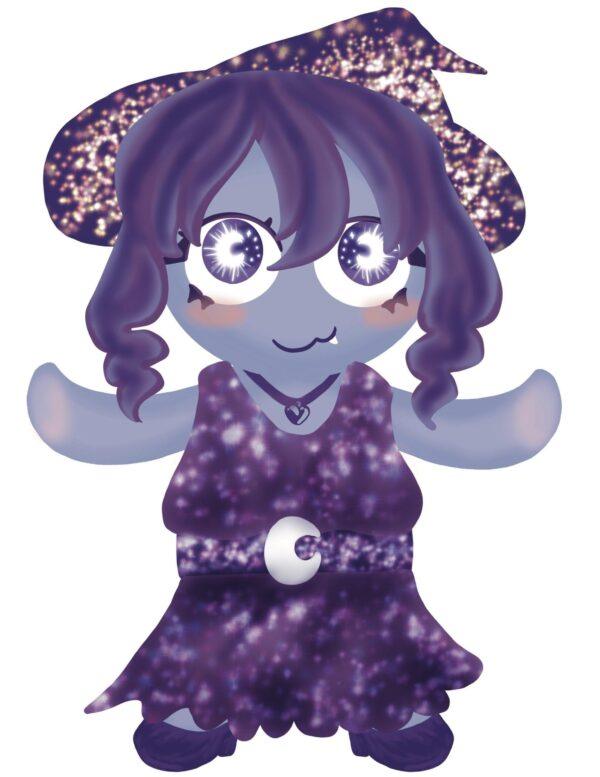 Spooky Witch Paper Person Doll