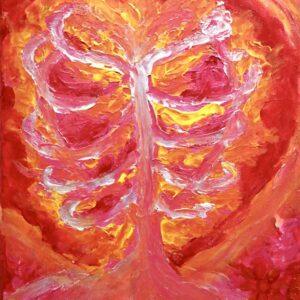 Burning Heart Artist Original