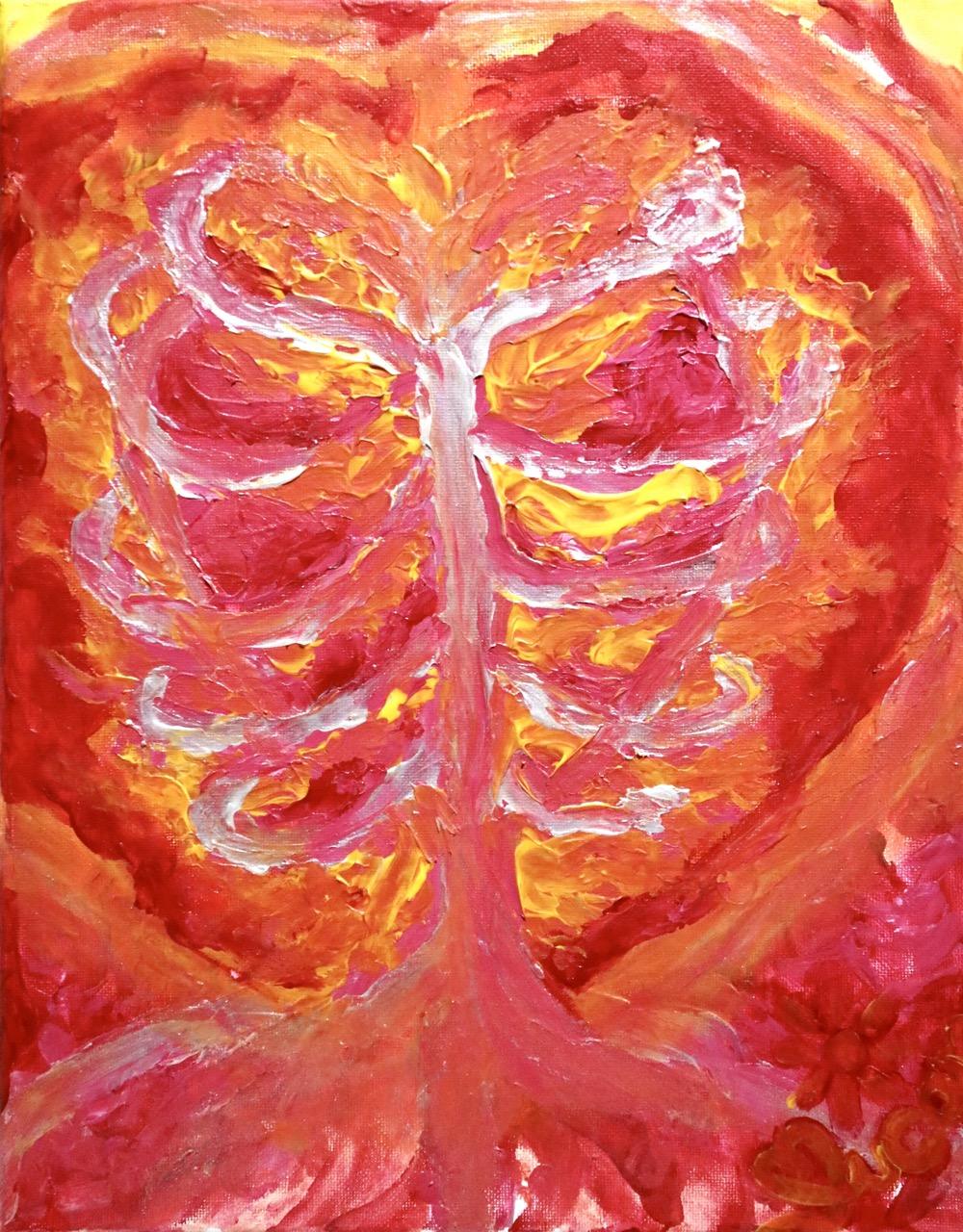Burning Heart Artist Original