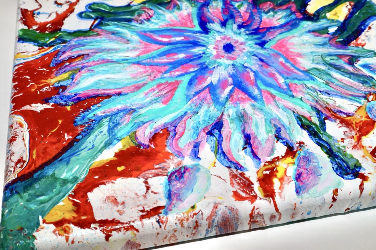 Rain of flowers Artist Original - Image 3